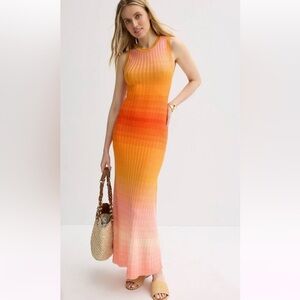 Maje Tie-Dye Knit Maxi